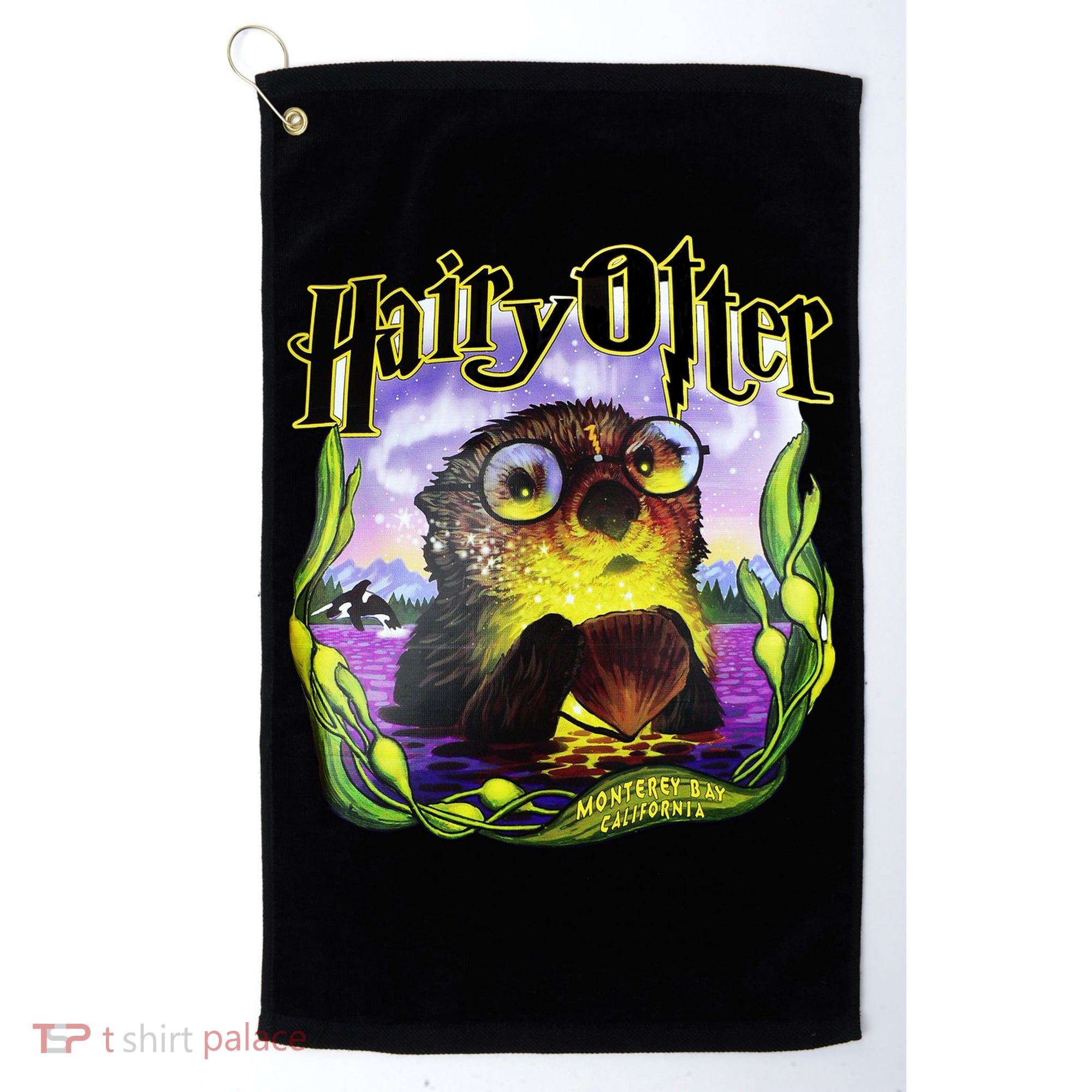 Hairy Otter Golf Towel
