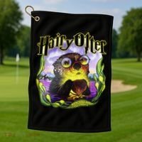 Hairy Otter Golf Towel thumb 1