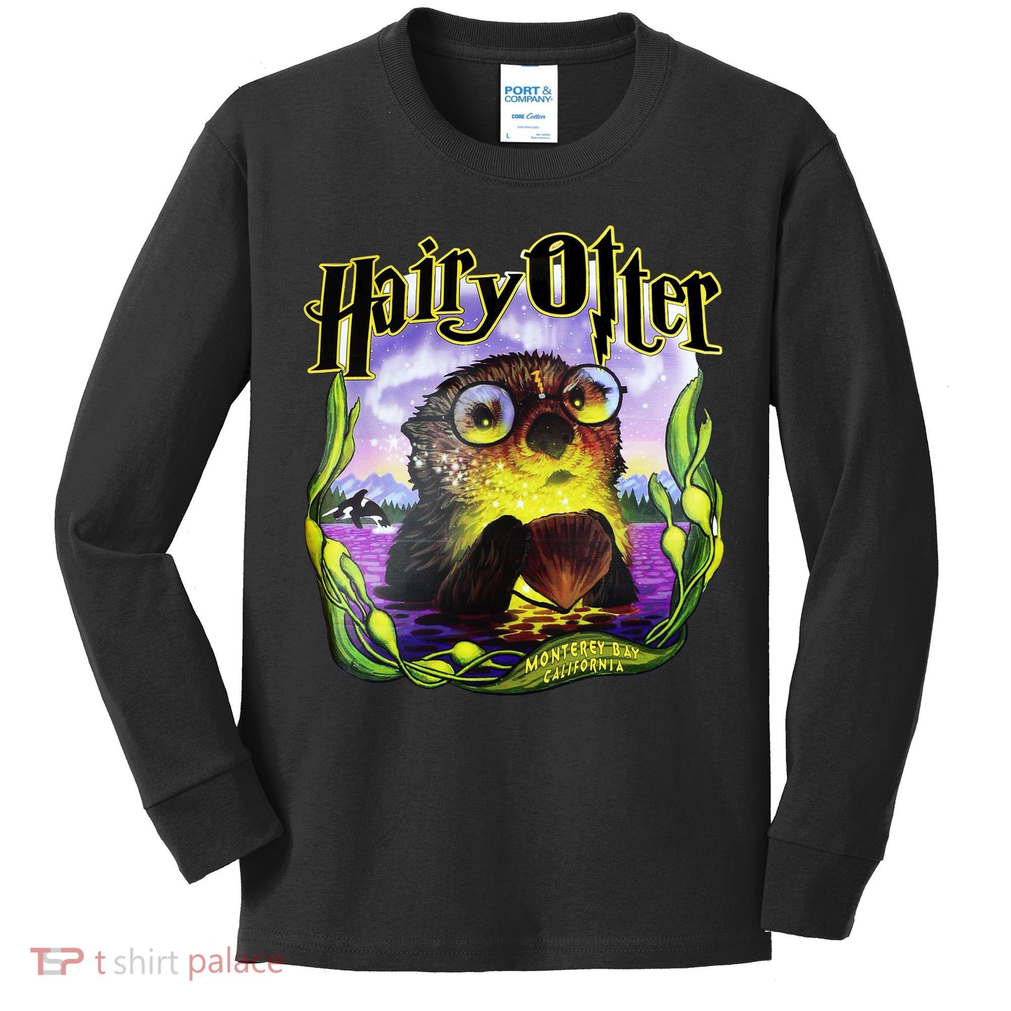 Hairy Otter Kids Long Sleeve Shirt