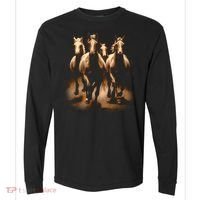 Herd Of Horses Comfort Colors Heavyweight Long Sleeve T-Shirt thumb 0