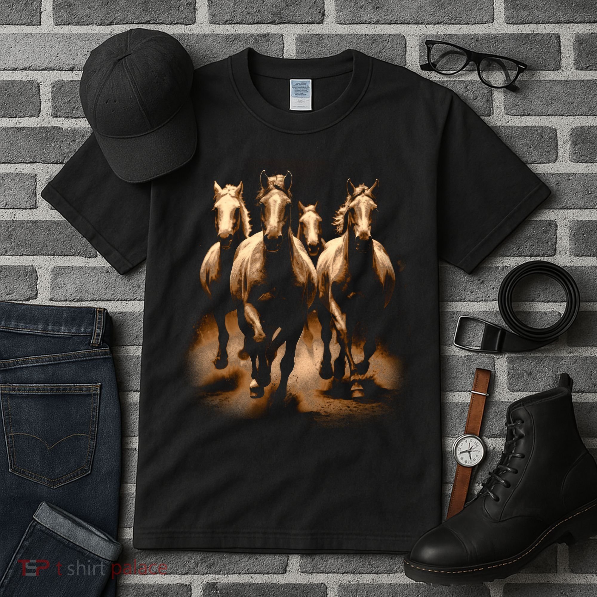 Herd Of Horses Tall T-Shirt