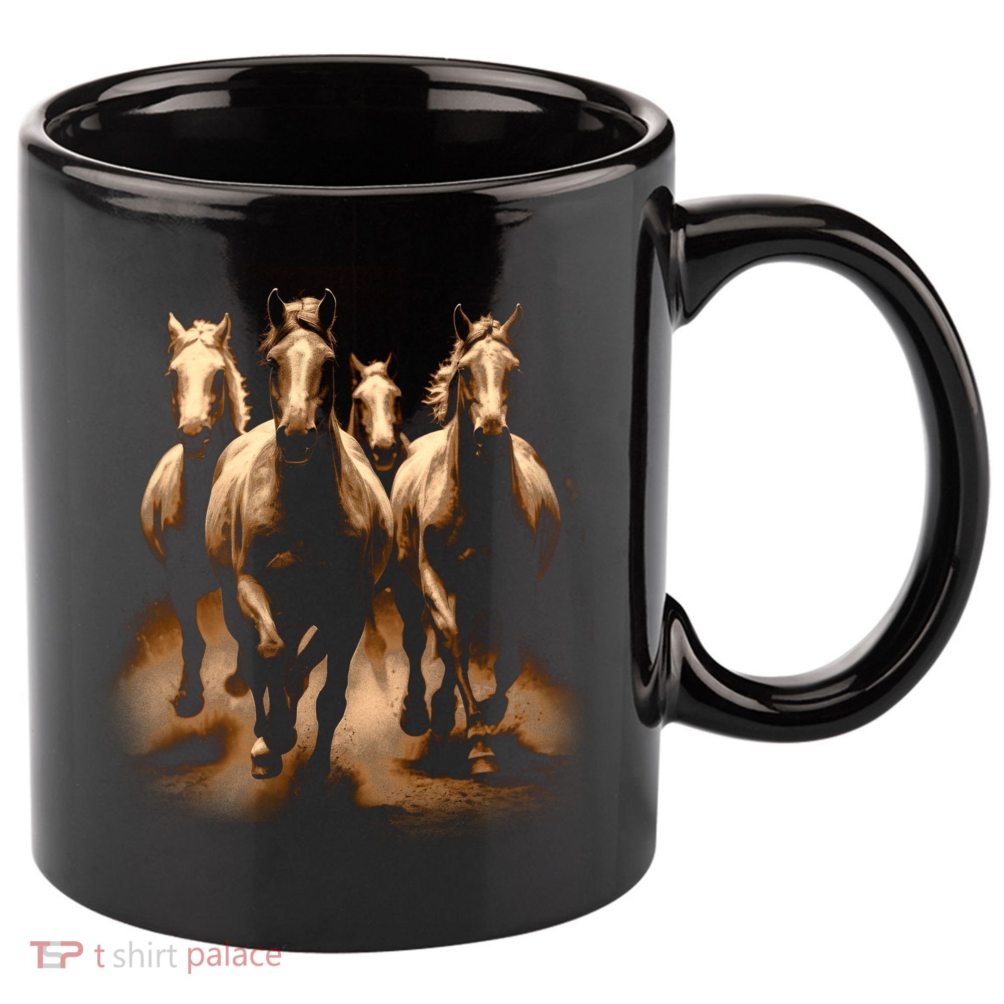 Herd Of Horses 11oz C Handle Ceramic Mug