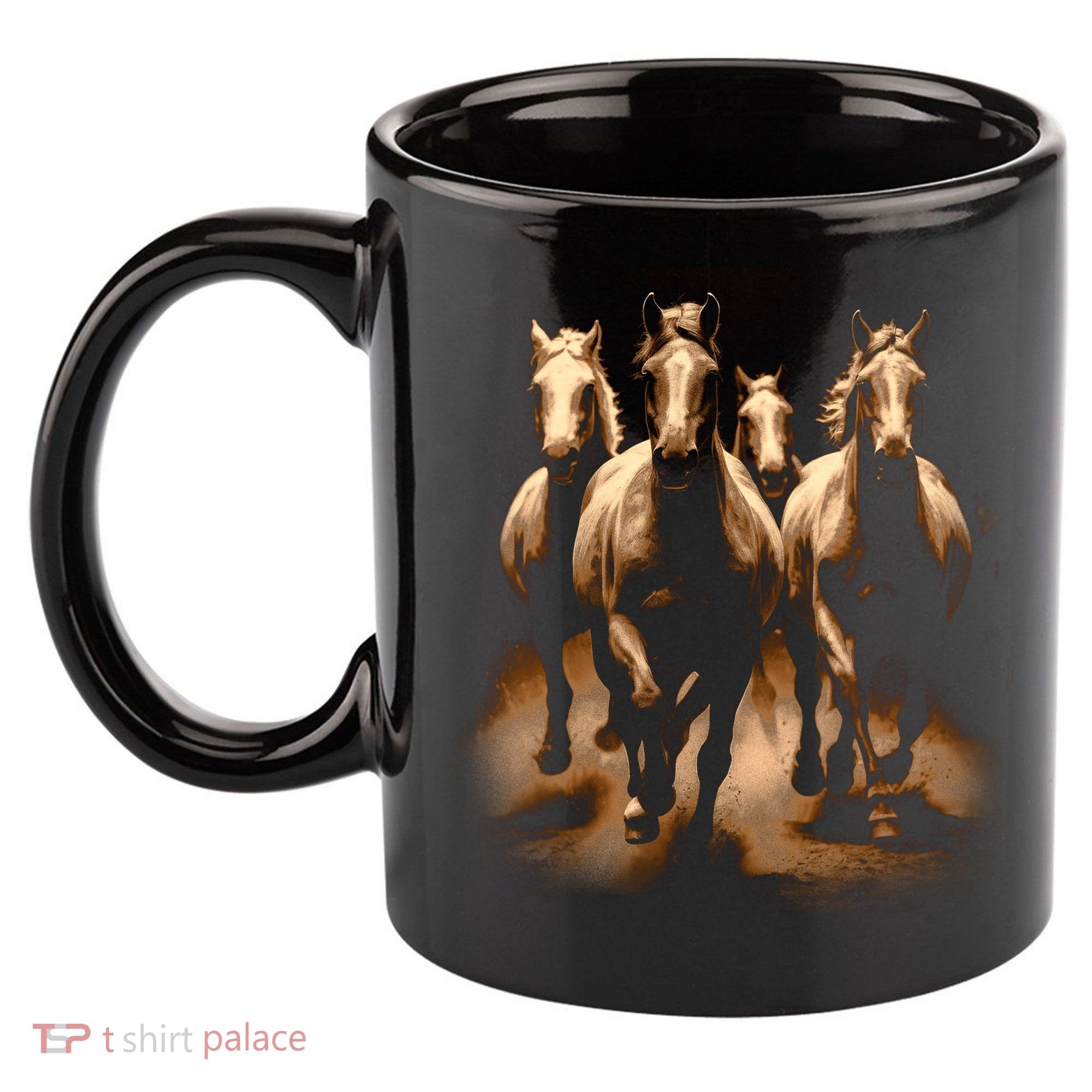 Herd Of Horses 11oz C Handle Ceramic Mug