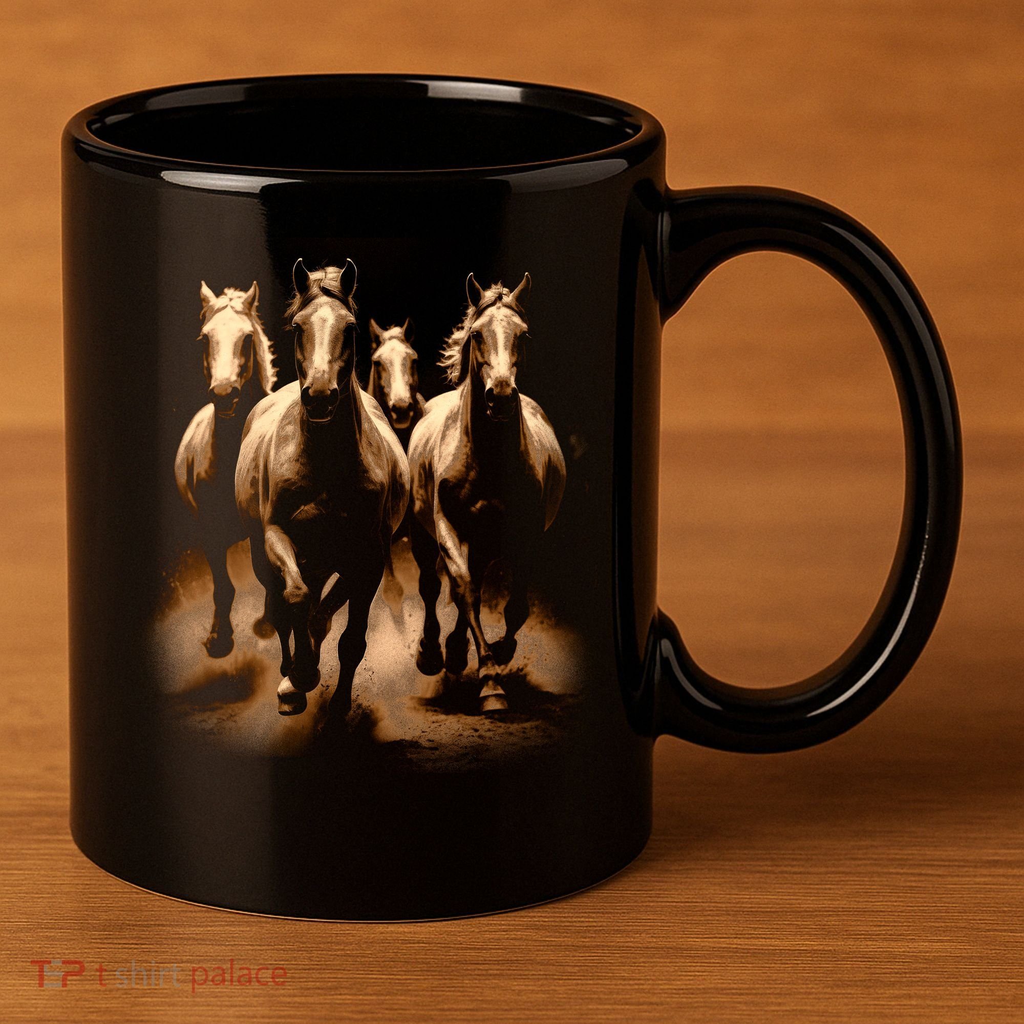 Herd Of Horses 11oz C Handle Ceramic Mug