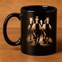Herd Of Horses 11oz C Handle Ceramic Mug thumb 4