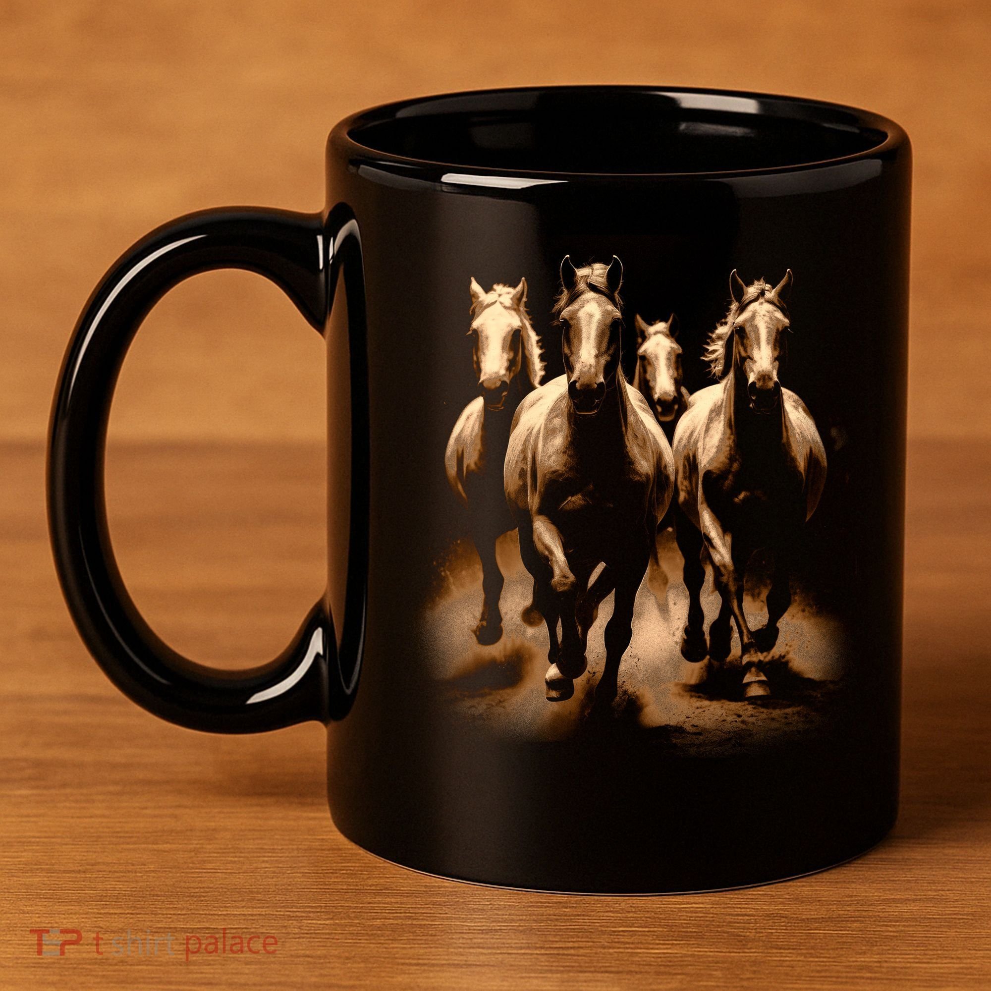 Herd Of Horses 11oz C Handle Ceramic Mug