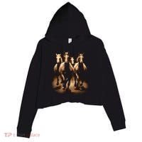 Herd Of Horses Crop Fleece Hoodie thumb 0