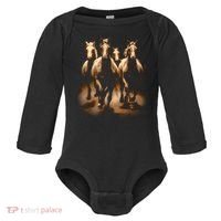 Herd Of Horses Baby Long Sleeve Bodysuit thumb 0