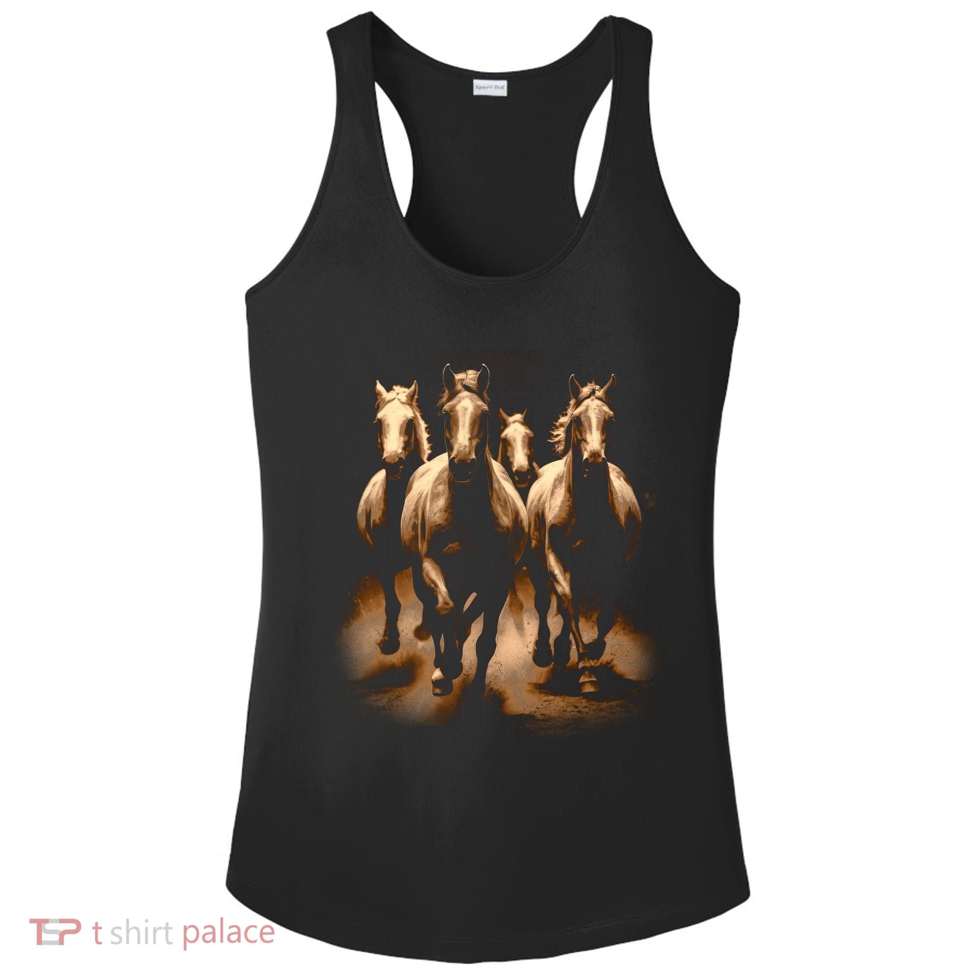 Herd Of Horses Ladies PosiCharge Competitor Racerback Tank