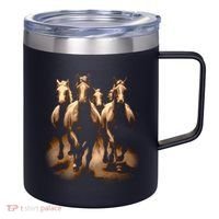 Herd Of Horses 12oz Stainless Steel Coffee Mug thumb 0