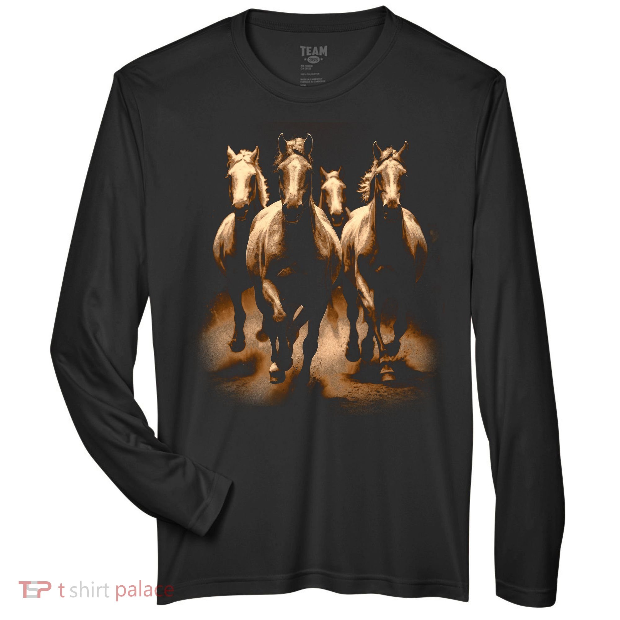 Herd Of Horses Zone Performance Long-Sleeve T-Shirt