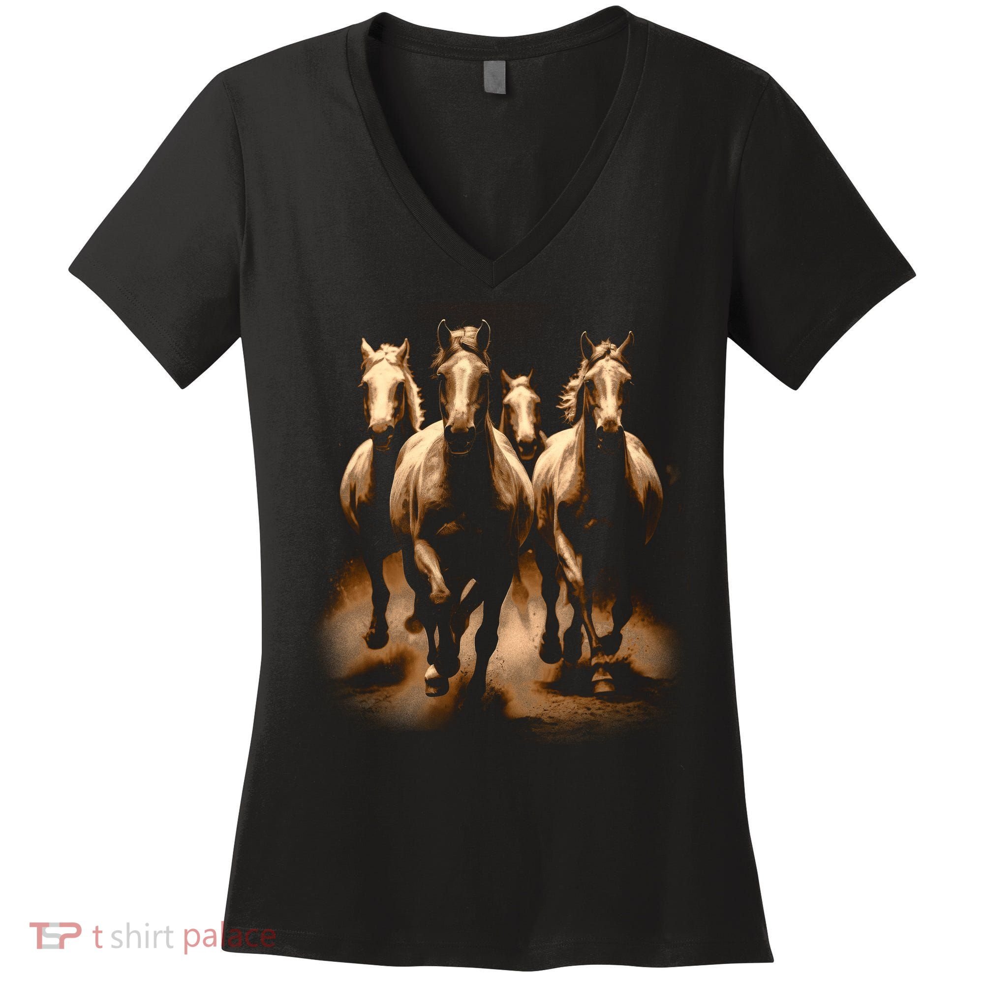 Herd Of Horses Women's V-Neck T-Shirt