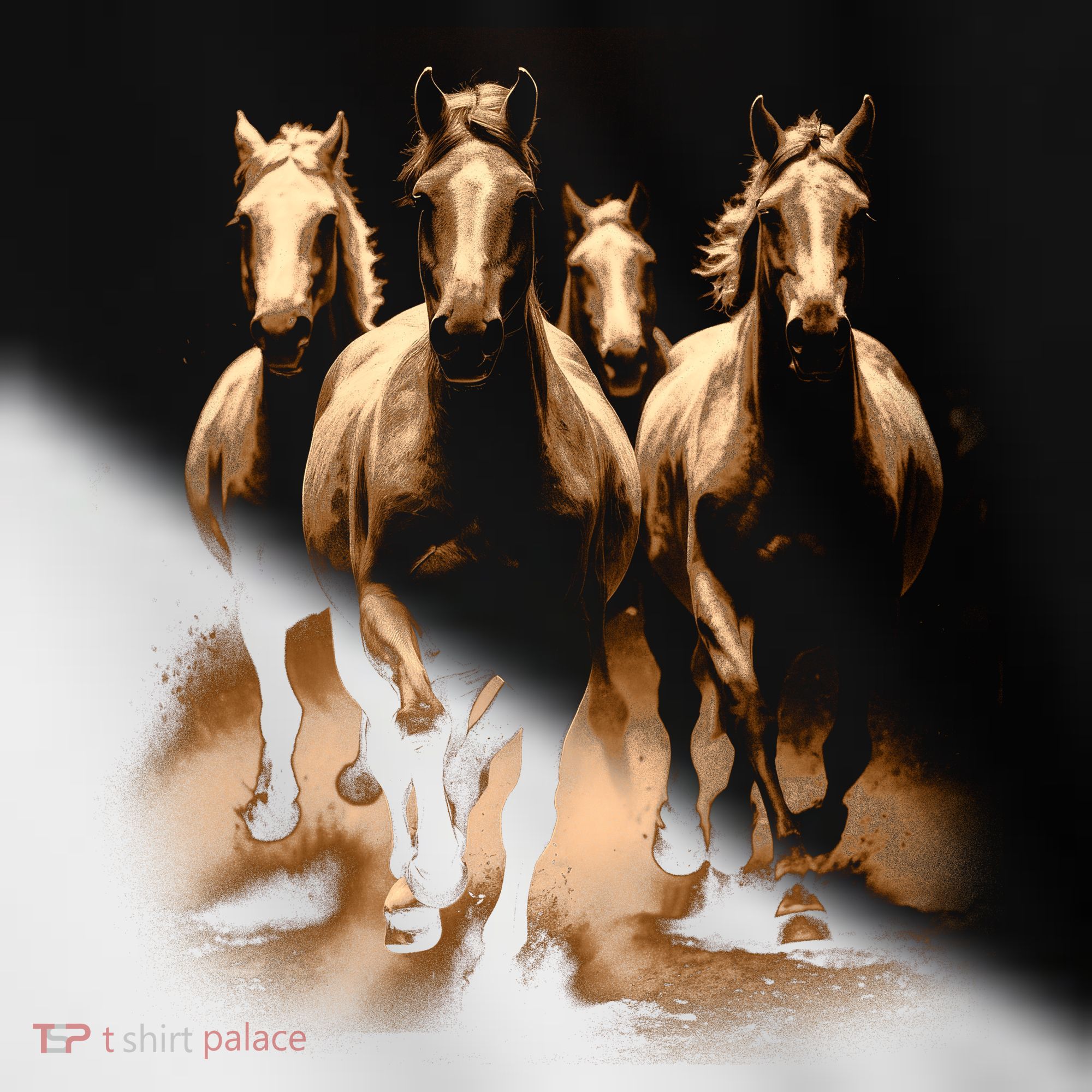 Herd Of Horses Toddler Fine Jersey T-Shirt