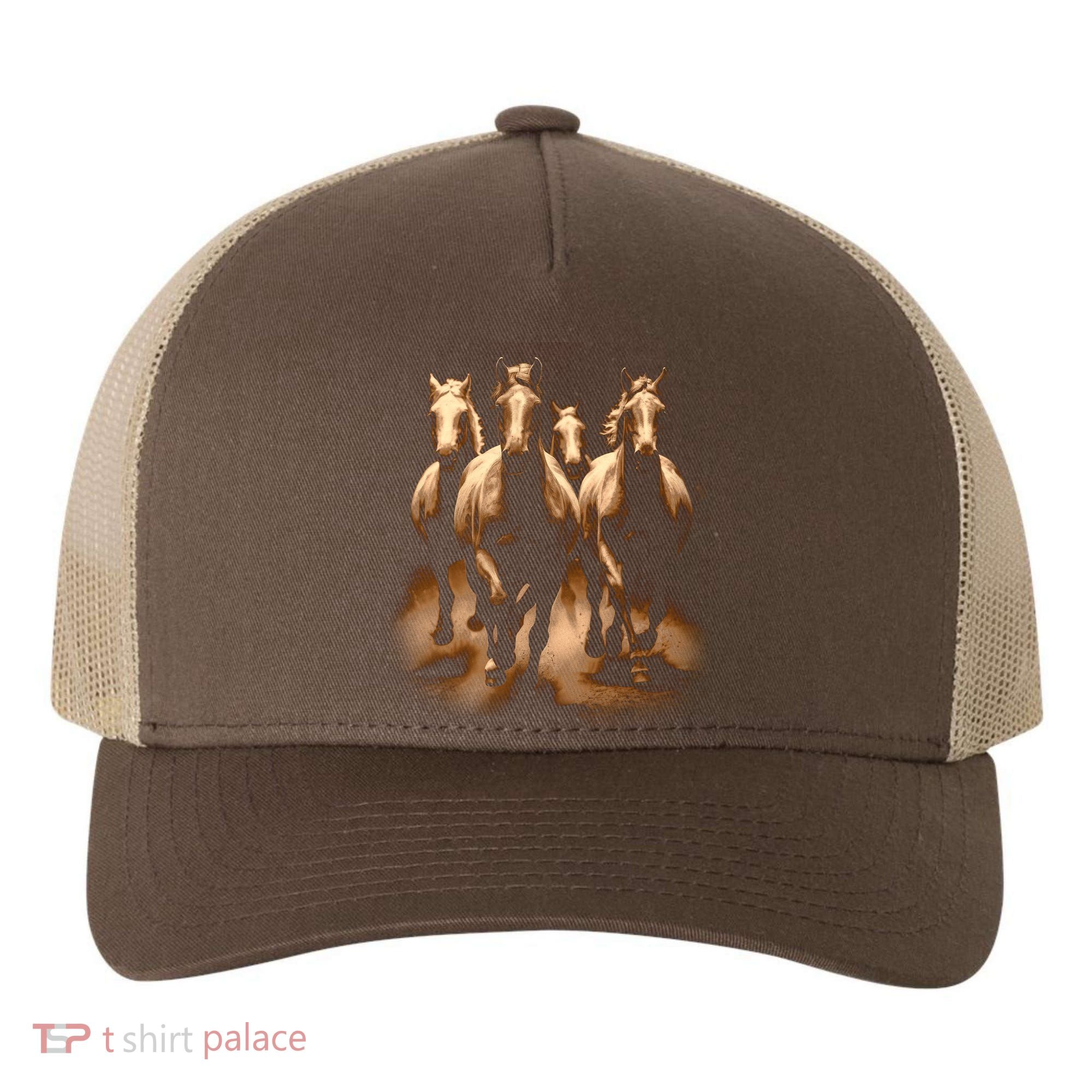 Herd Of Horses Yupoong Adult 5-Panel Trucker Hat