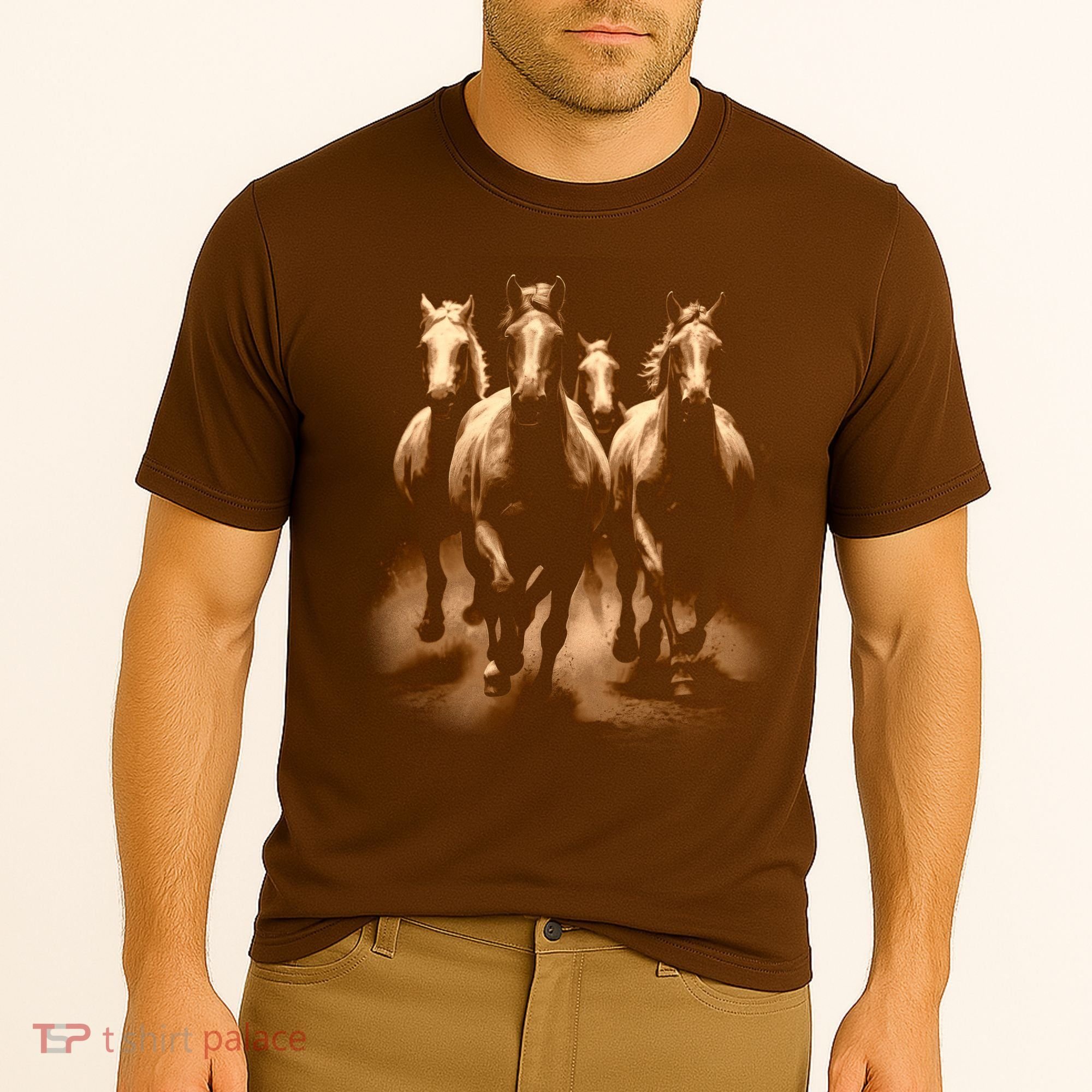 Herd Of Horses Cooling Performance Crew T-Shirt