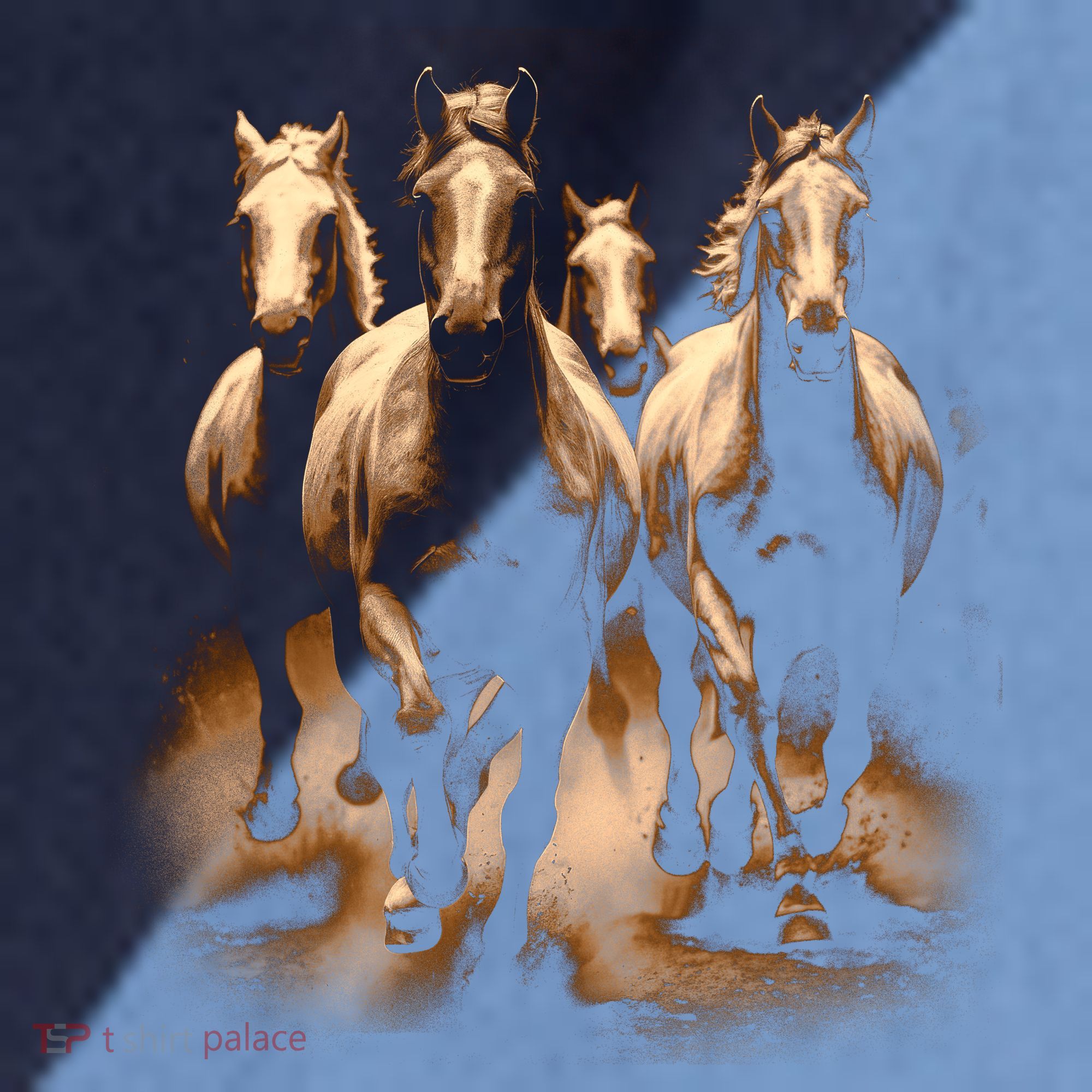 Herd Of Horses Raglan Baseball Sleeve Shirt