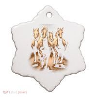 Herd Of Horses Ceramic Ornament thumb 0