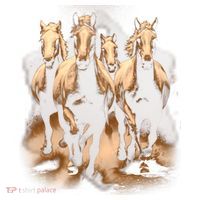 Herd Of Horses Ceramic Ornament thumb 2