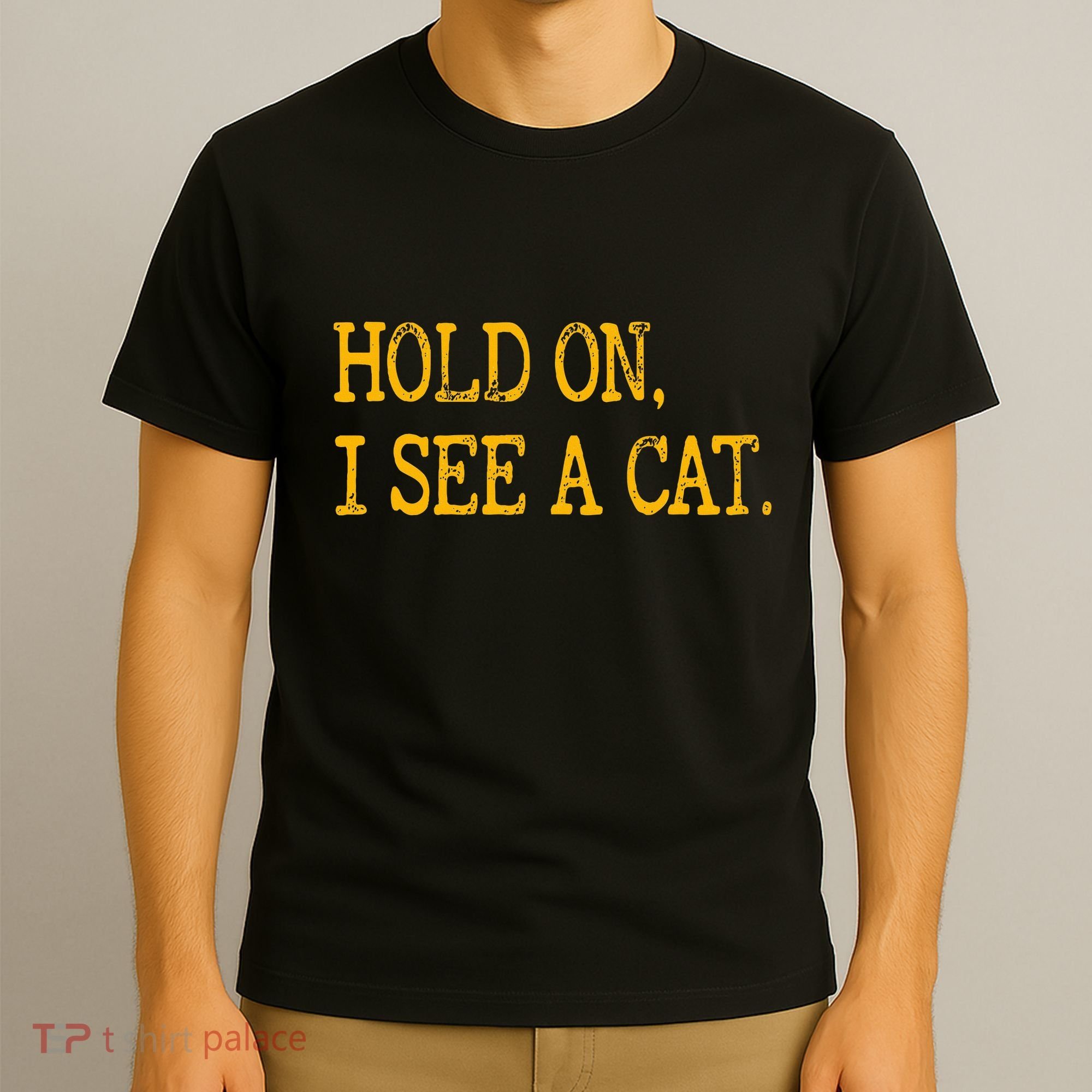 Hold On I See Cat Funny Cat Lovers Sarcastic Sayings Cats T-Shirt