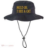 Hold On I See Cat Funny Cat Lovers Sarcastic Sayings Cats Bucket Hat thumb 0