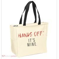 Hands Off ItS Mine Funny Trending Quote Tote Bag thumb 2