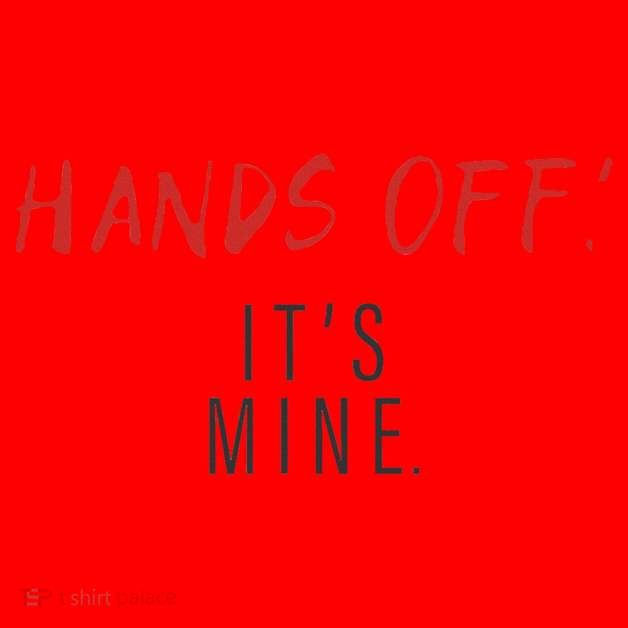 Hands Off ItS Mine Funny Trending Quote Santa Hat