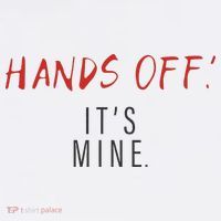 Hands Off ItS Mine Funny Trending Quote Women's Hoodie thumb 2