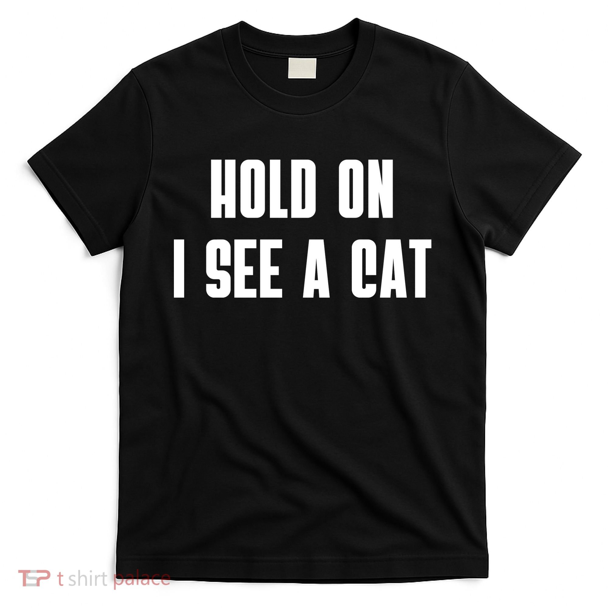 Hold On I See A Cat Cat Person Cat Lover T-Shirt