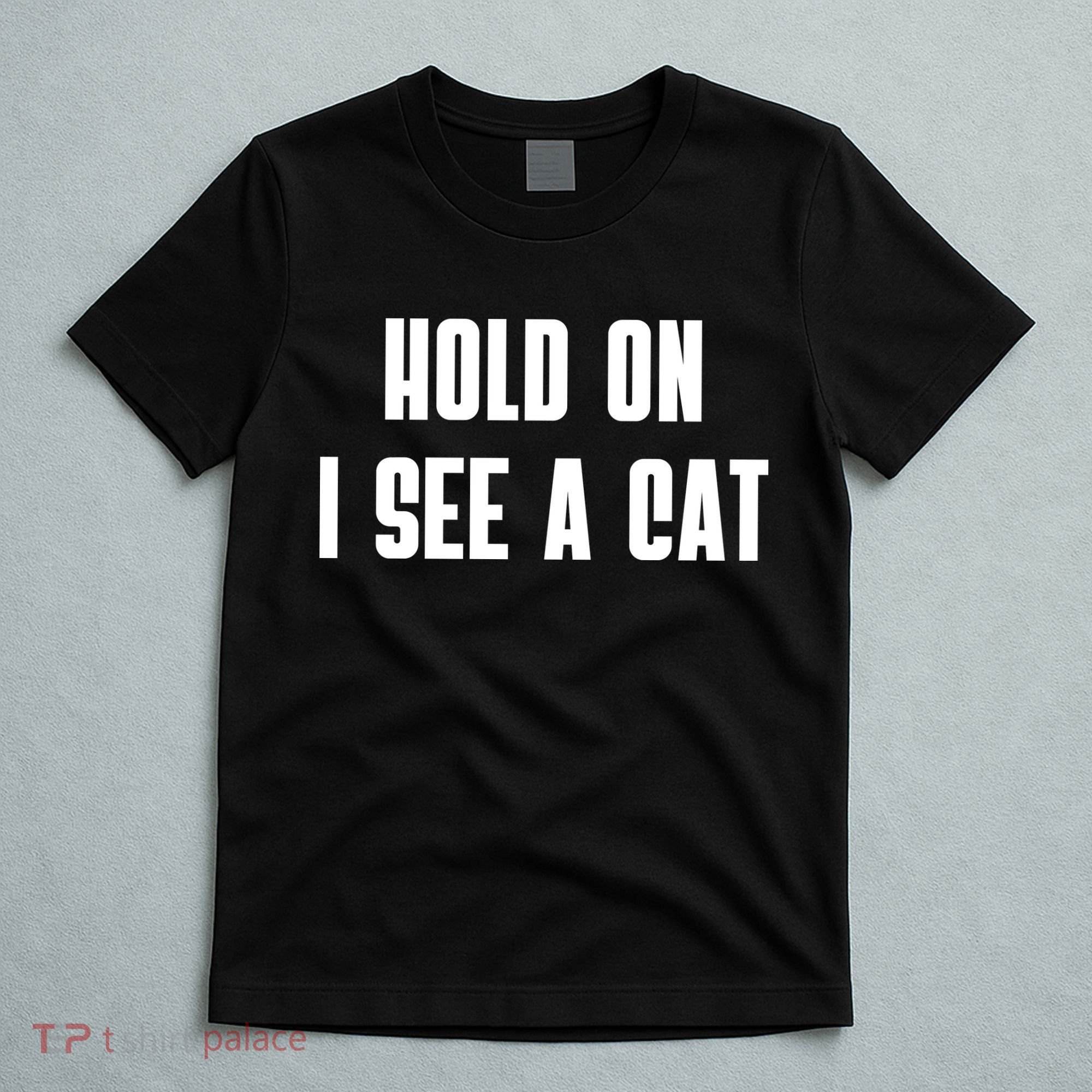 Hold On I See A Cat Cat Person Cat Lover T-Shirt
