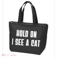 Hold On I See A Cat Cat Person Cat Lover Tote Bag thumb 3