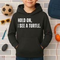 Hold On I See A Turtle Kids Hoodie thumb 2