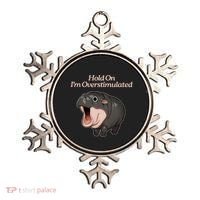 Hold On I_m Overstimulated Moo Deng Baby Hippo Moo Ornament thumb 0