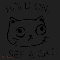 Hold On I See A Cat Funny Cat Kitten for Wo Gifts Cat Mom Beanie thumb 2