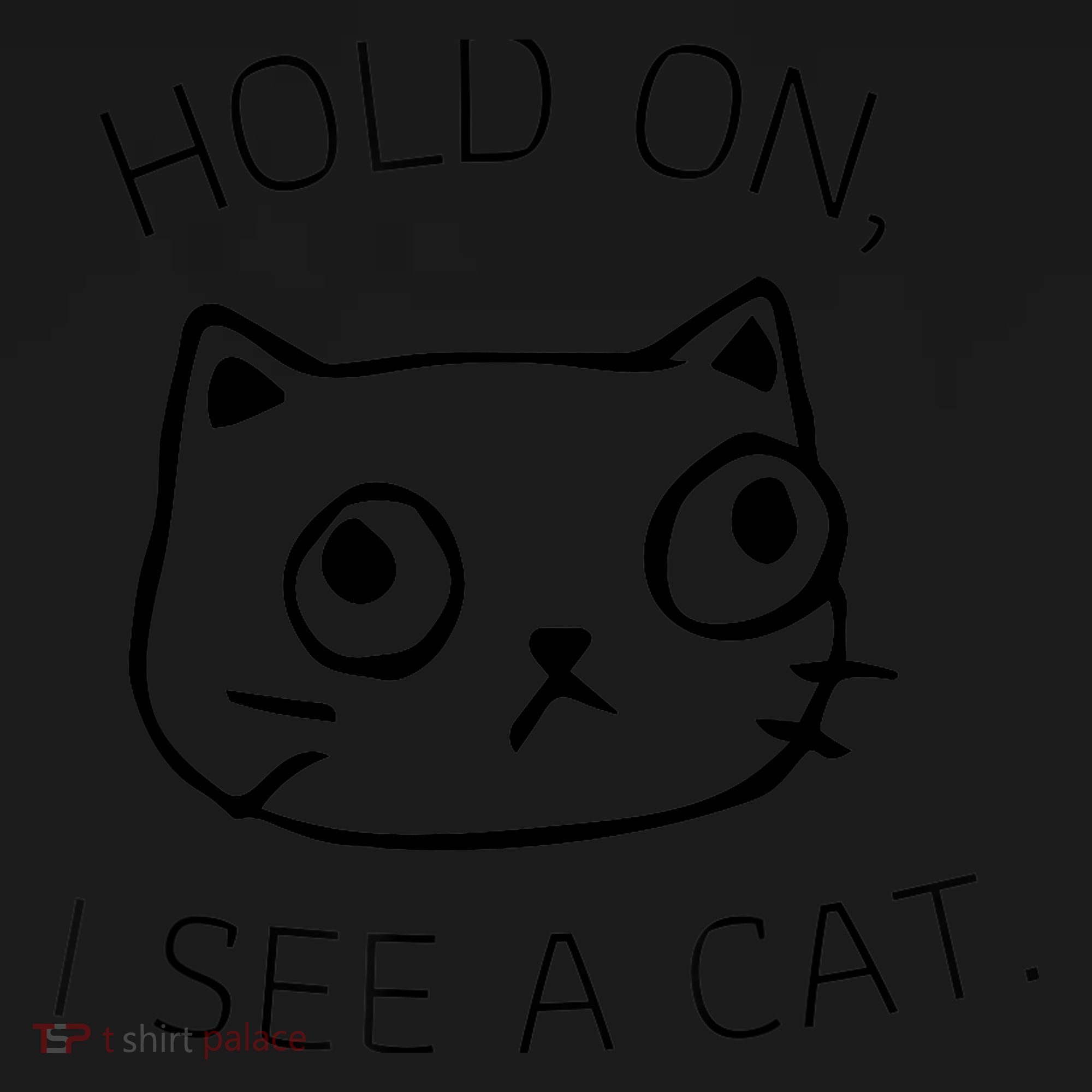 Hold On I See A Cat Funny Cat Kitten for Wo Gifts Cat Mom Toddler Hoodie
