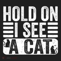 Hold On I See A Cat Funny Cat Lovers Sarcastic Saying Hat thumb 2