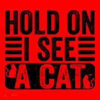Hold On I See A Cat Funny Cat Lovers Sarcastic Saying Santa Hat thumb 1