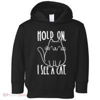 Hold On I See A Cat Funny Cat Kitten For Women Gifts Cat Mom Toddler Hoodie thumb 0