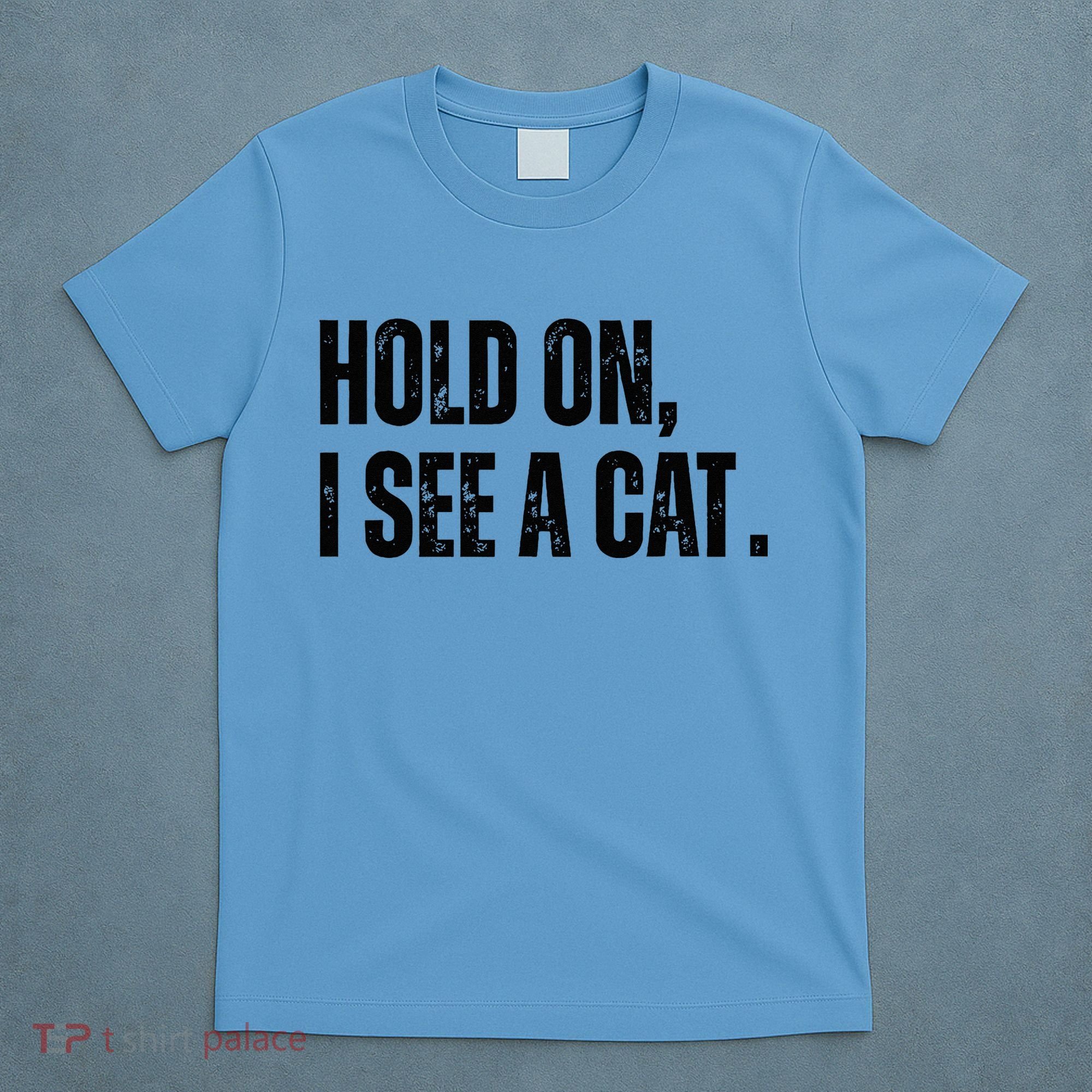 Hold On I See A Cat Lover Pet Parent Humor T-Shirt
