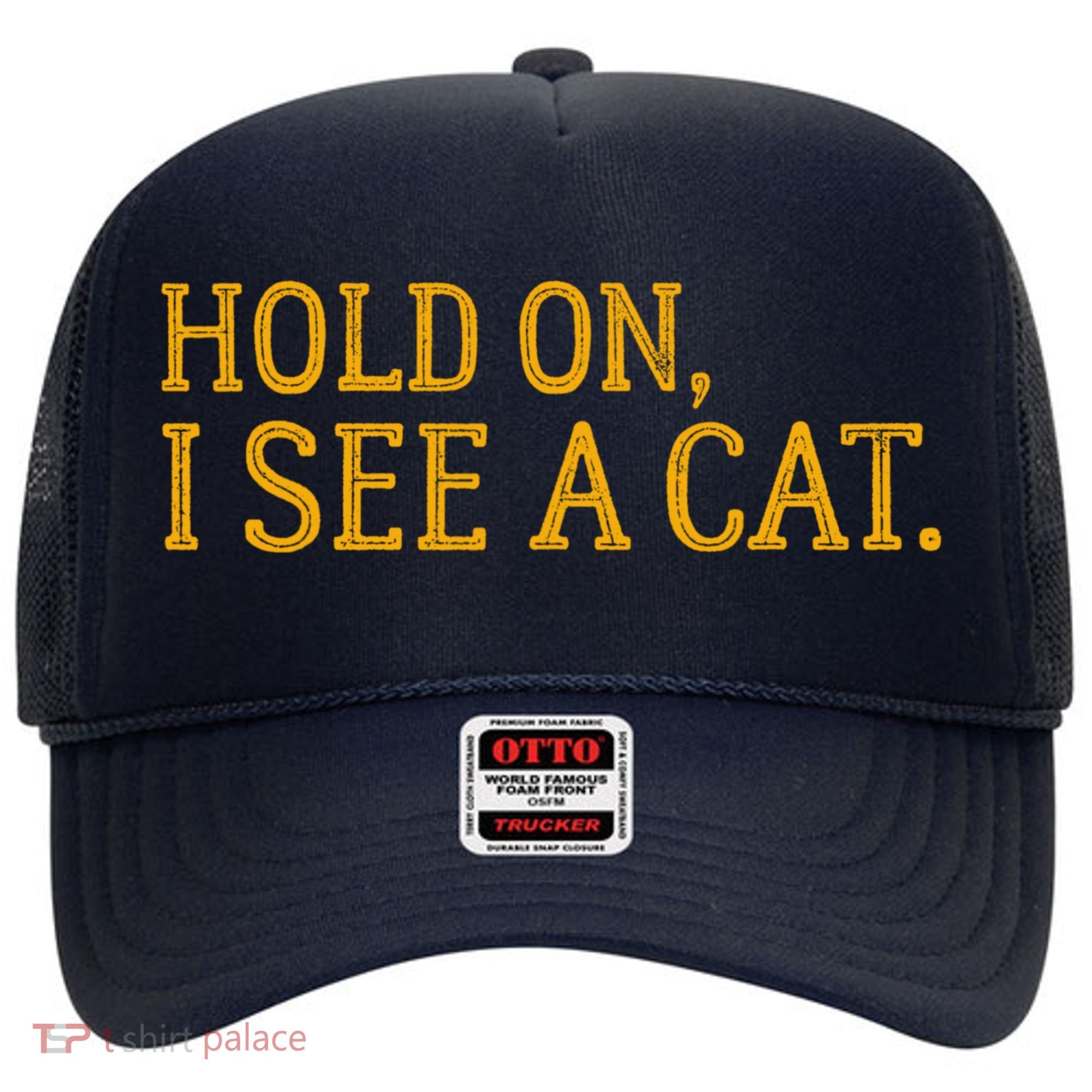Hold On I See A Cat, Funny Cat Lovers Sarcastic Sayings Hat