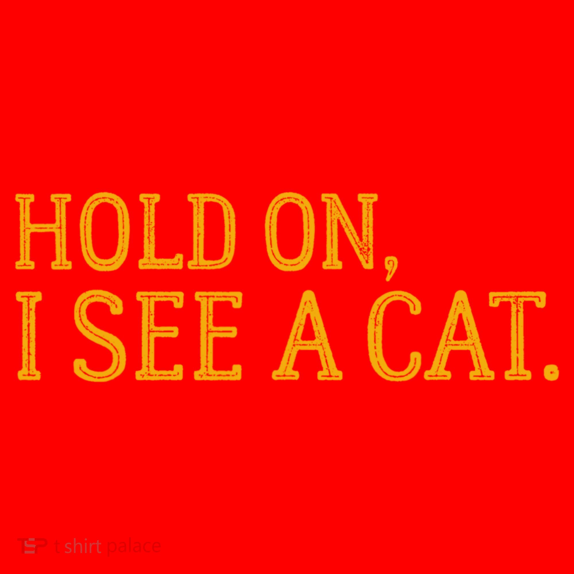 Hold On I See A Cat, Funny Cat Lovers Sarcastic Sayings Santa Hat