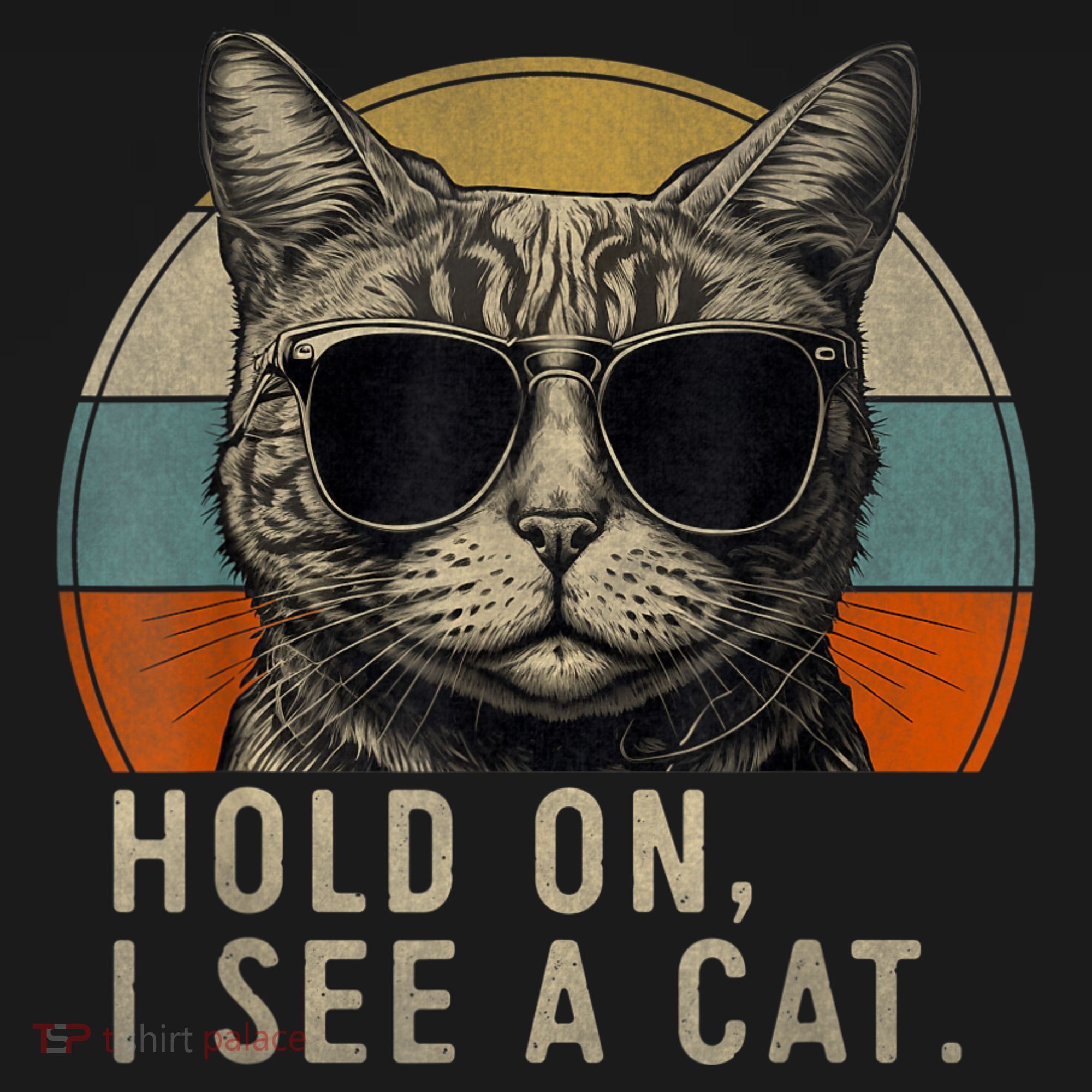 Hold On I See A Cat Funny Cat Shirts For Women , Cat Dad Tank Top