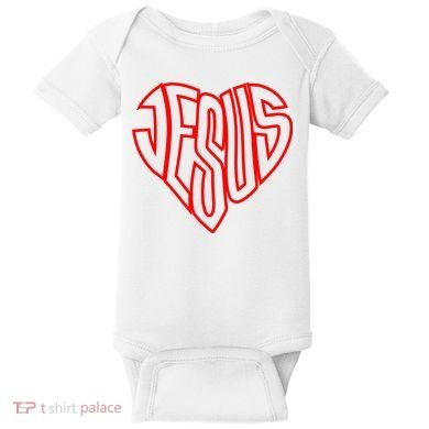 Heart Of Jesus Baby Bodysuit