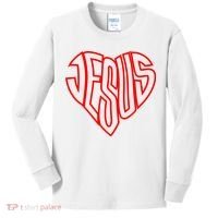 Heart Of Jesus Kids Long Sleeve Shirt thumb 0