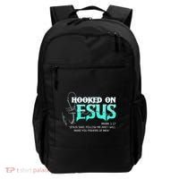 Hooked On Jesus Funny Fishing Backpack thumb 0