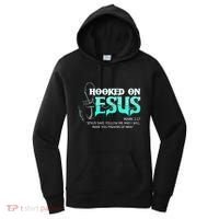 Hooked On Jesus Funny Fishing Women's Hoodie thumb 0