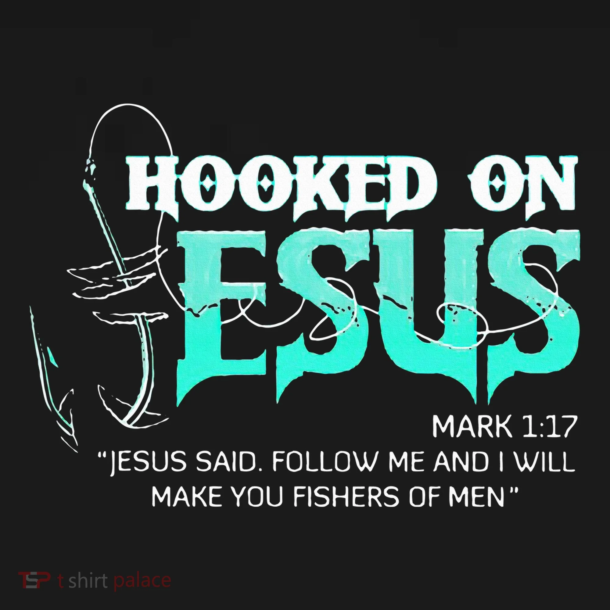 Hooked On Jesus Funny Fishing Ornament