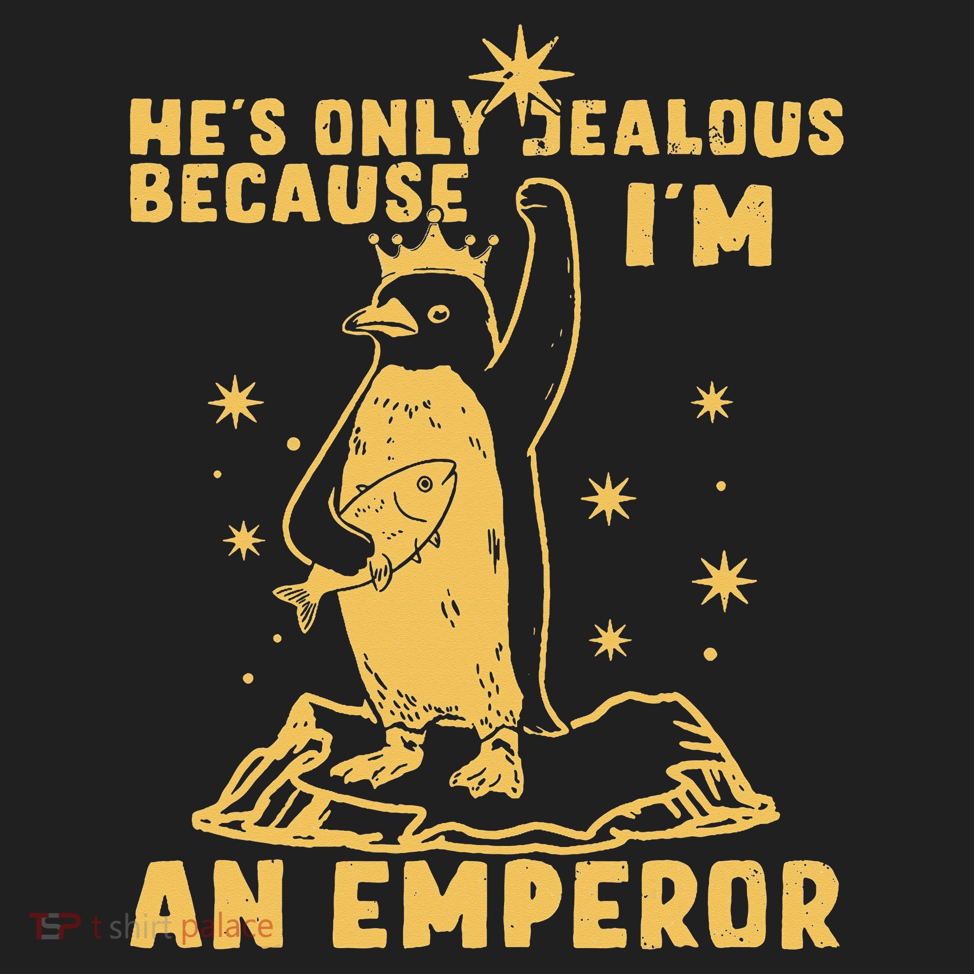Hes Only Jealous Because Im An Emperor Penguin Golf Towel