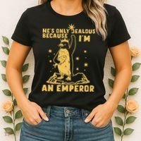 Hes Only Jealous Because Im An Emperor Penguin Women's T-Shirt thumb 2