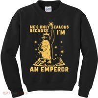 Hes Only Jealous Because Im An Emperor Penguin Kids Sweatshirt thumb 0
