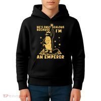 Hes Only Jealous Because Im An Emperor Penguin Kids Hoodie thumb 4
